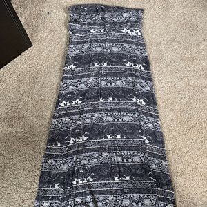 Black & White Maxi Skirt